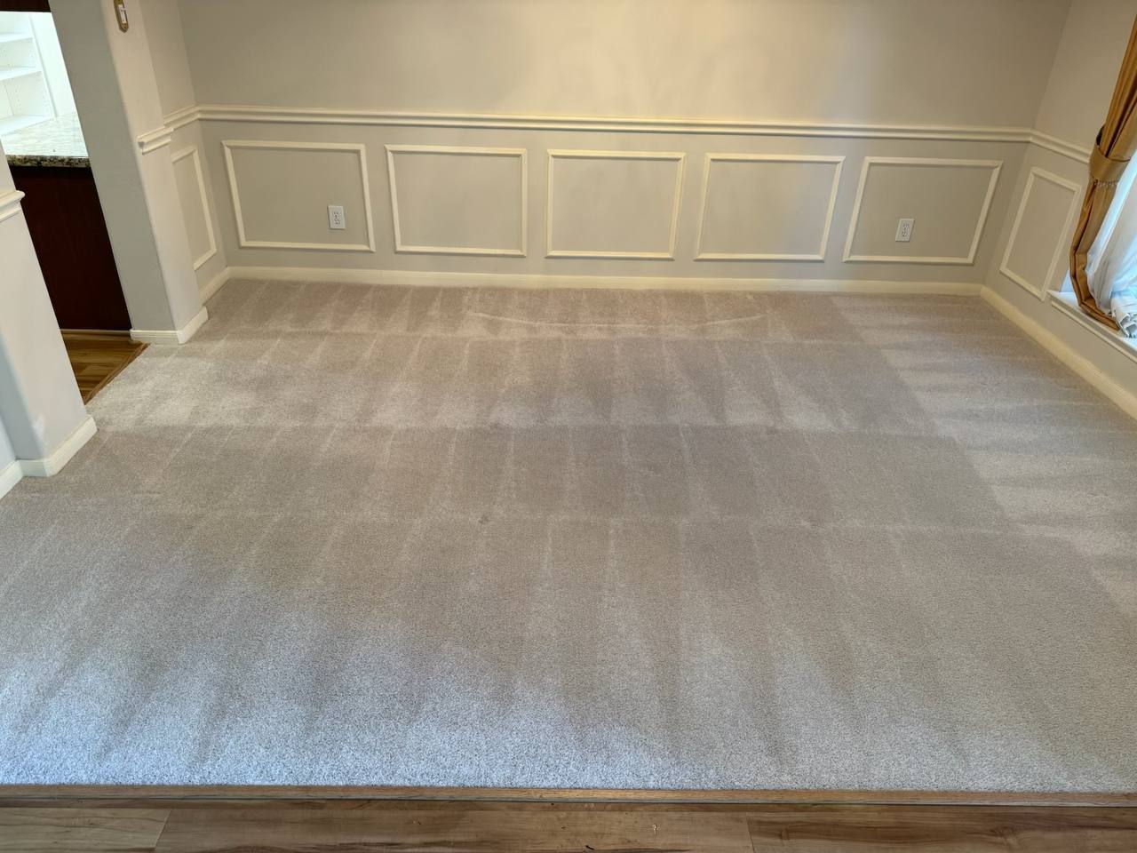 Carpet after professional cleaning by Scott's Carpet Care