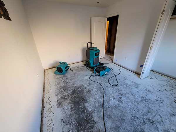 Structural drying with industrial equipment